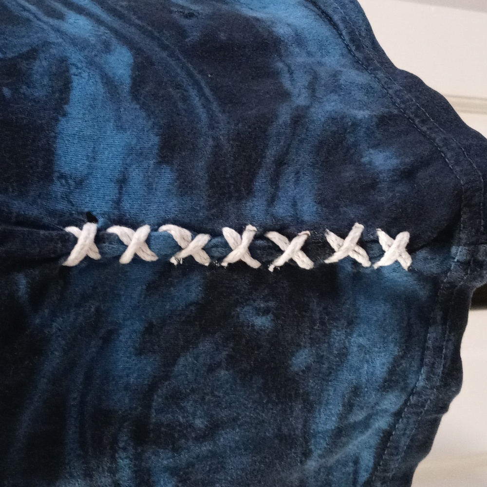🖤Affliction🖤 - Blue/Black U-Neck Tee - Picture 9 of 14